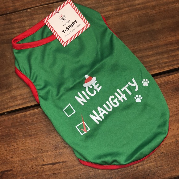 Nice or Naughty Christmas Doggie Tshirt - Picture 6 of 8